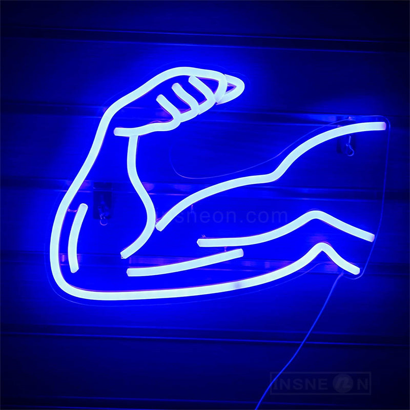 Muscle Arm Gym Neon Sign