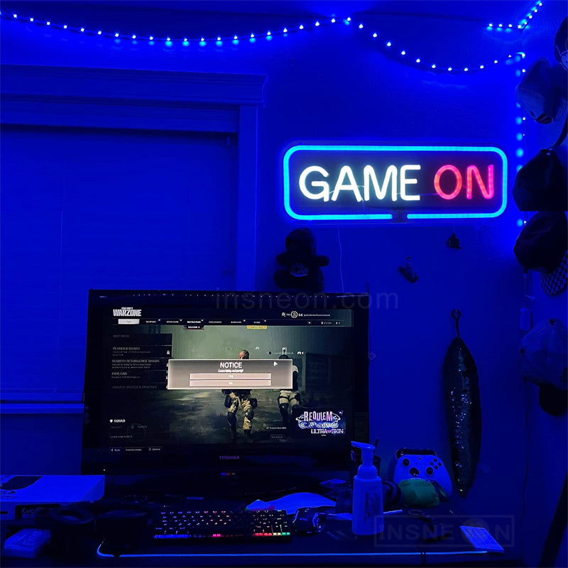 Game On Neon Sign