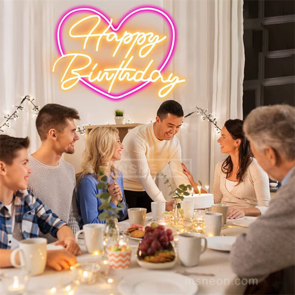 Happy Birthday Led Neon Sign