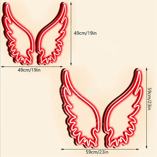 Wings Neon Light