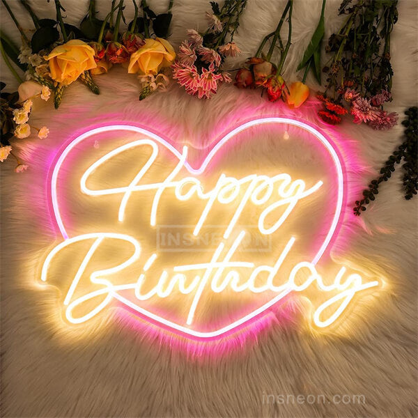 Happy Birthday Led Neon Sign