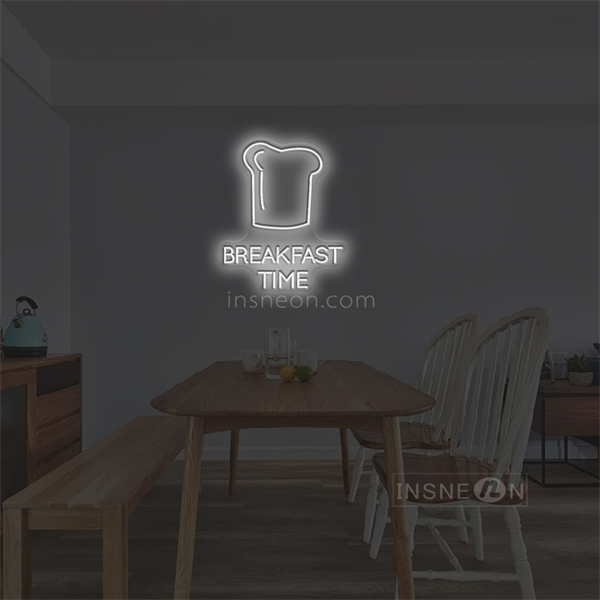 'Breakfast Time' LED Neon Sign