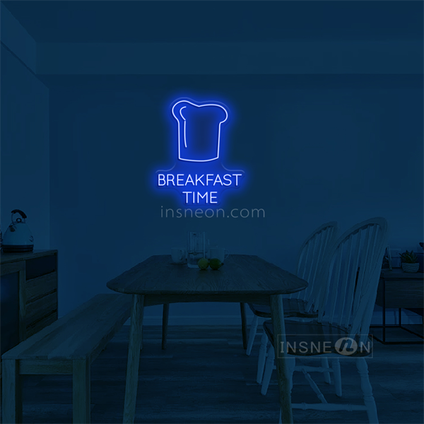 'Breakfast Time' LED Neon Sign
