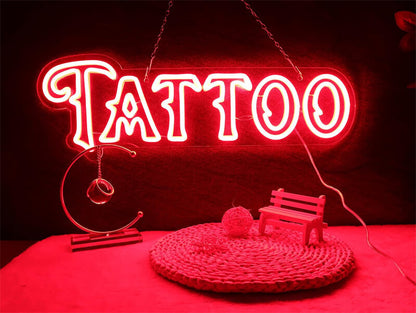 Tattoo Neon Sign Tattoo Wall Decor Neon Light Dimmable Tattoo Led Sign Beauty Salon Neon Sign, Custom Shop Neon Sign Man Cave Led Sign Business Neon Sign