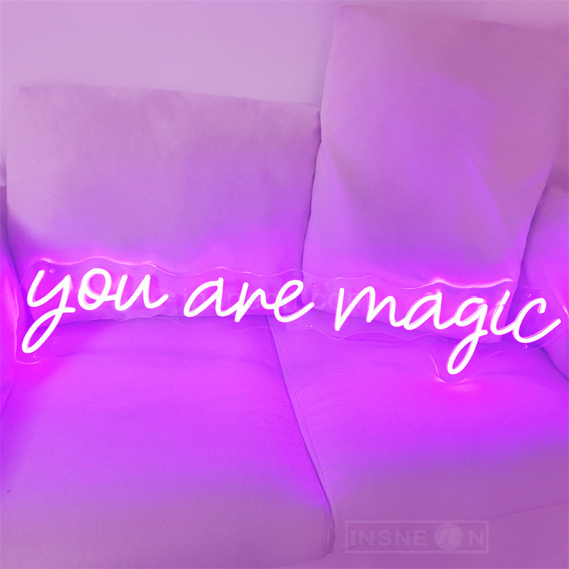 you are magic neon wedding signs