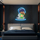 Astronaut Coffee Artwork Led Neon Sign Light
