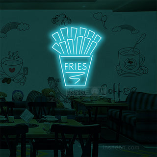 French Fries Food Neon Sign