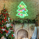 Merry Christmas Neon Led Sign Christmas Hat LED Sign Night Lights USB Kids Bedroom Decoration Party Bar Wall Decor Neon Signs