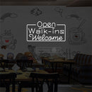 Welcome Open LED Neon Sign