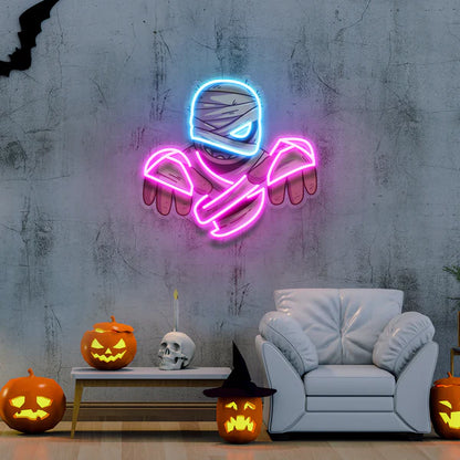 Mummy Halloween Artwork Led Neon Sign Light