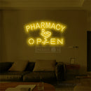 Parrmacy Open Neon Sign