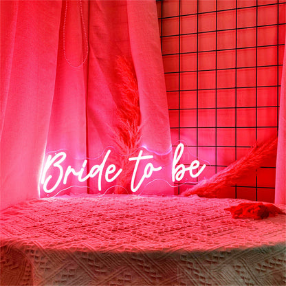 Bride to be wedding decor neon sign