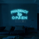 Parrmacy Open Neon Sign