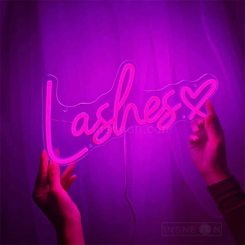Lashes Love Neon Sign
