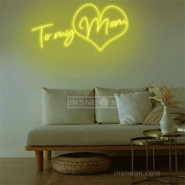 To My Mom Mother's day neon sign