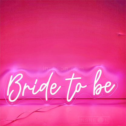 Bride to be wedding decor neon sign
