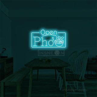 Pho Open Neon LED Light Sign