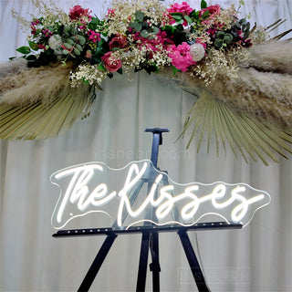 The kisses neon sign wedding