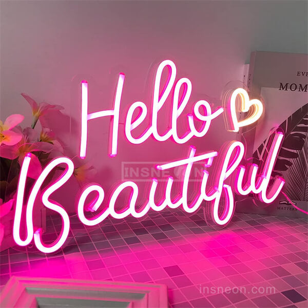 Hello Beautiful LED Neon Sign – InsNeon Factory
