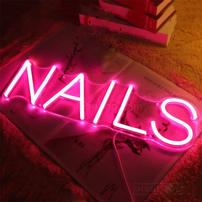 Nail Neon Sign Light