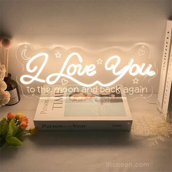 I Love You Wedding Decor Neon Sign