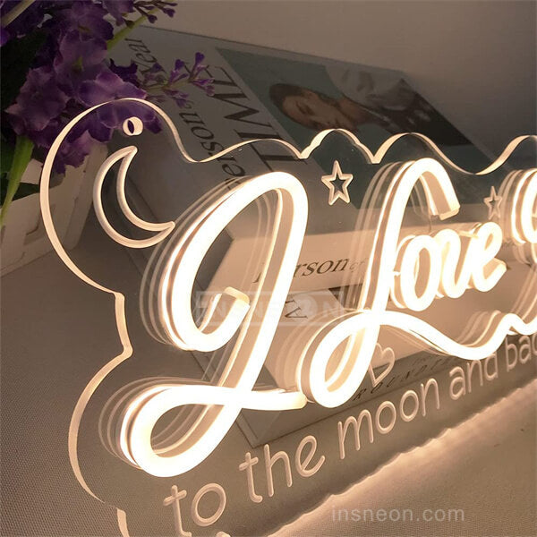 I Love You Wedding Decor Neon Sign