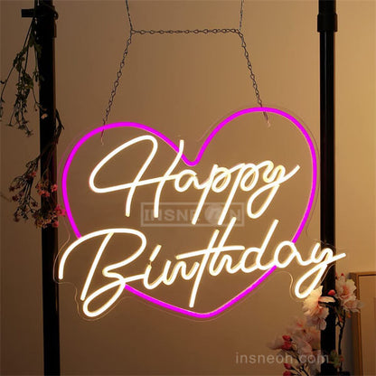Happy Birthday Led Neon Sign