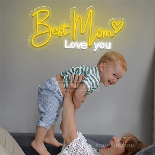 Best Mom Love You mother day neon sign