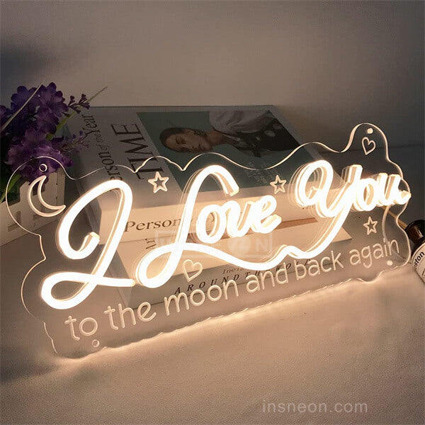 I Love You Wedding Decor Neon Sign