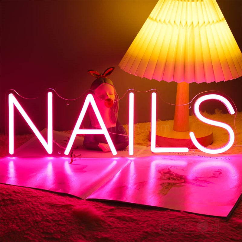 Nail Neon Sign Light