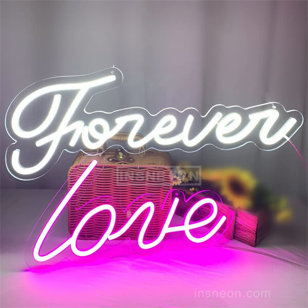 Forever Love neon letter lights custom