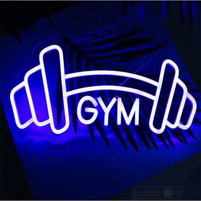 Dumbbel Gym Neon Sign