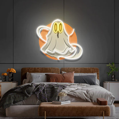 Ghost Halloween Artwork Led Neon Sign Light