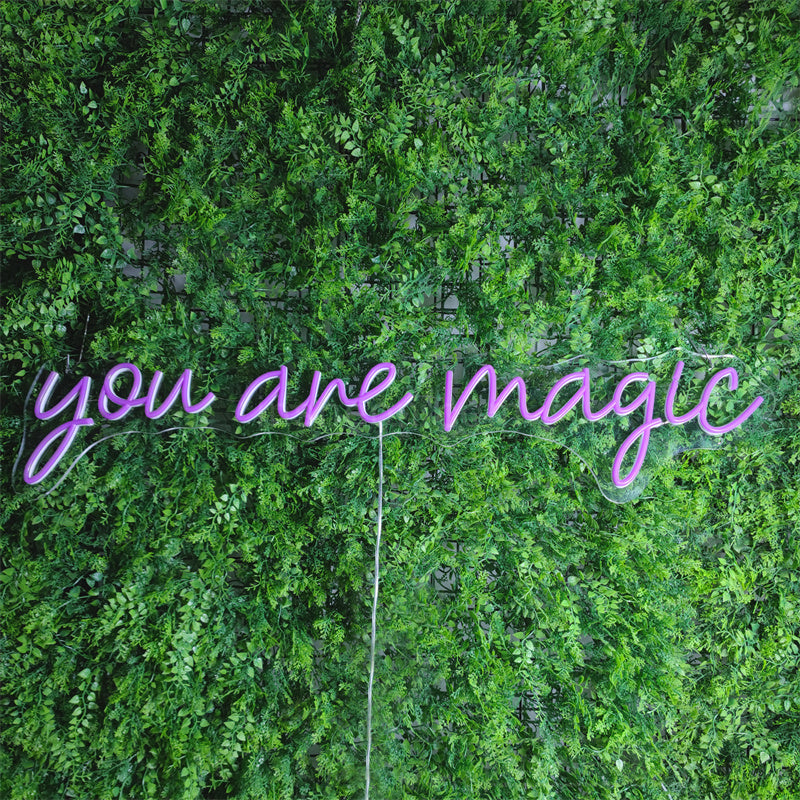 you are magic neon wedding signs