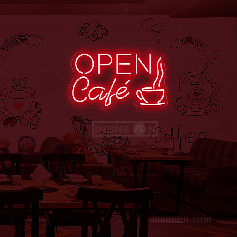 Cafe Open Neon Sign
