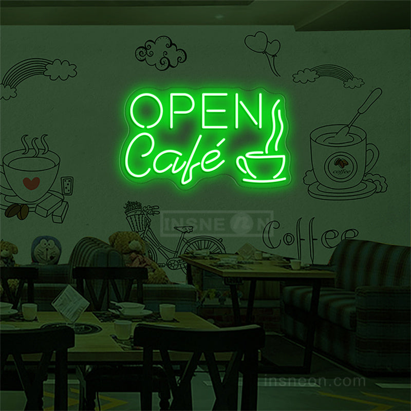 Cafe Open Neon Sign