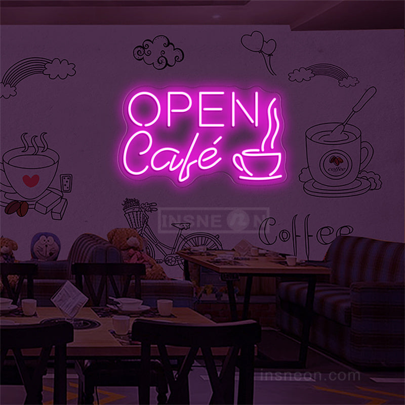 Cafe Open Neon Sign