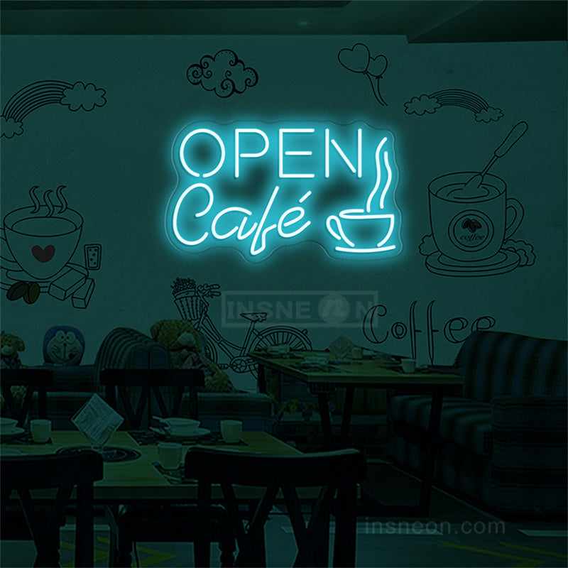 Cafe Open Neon Sign