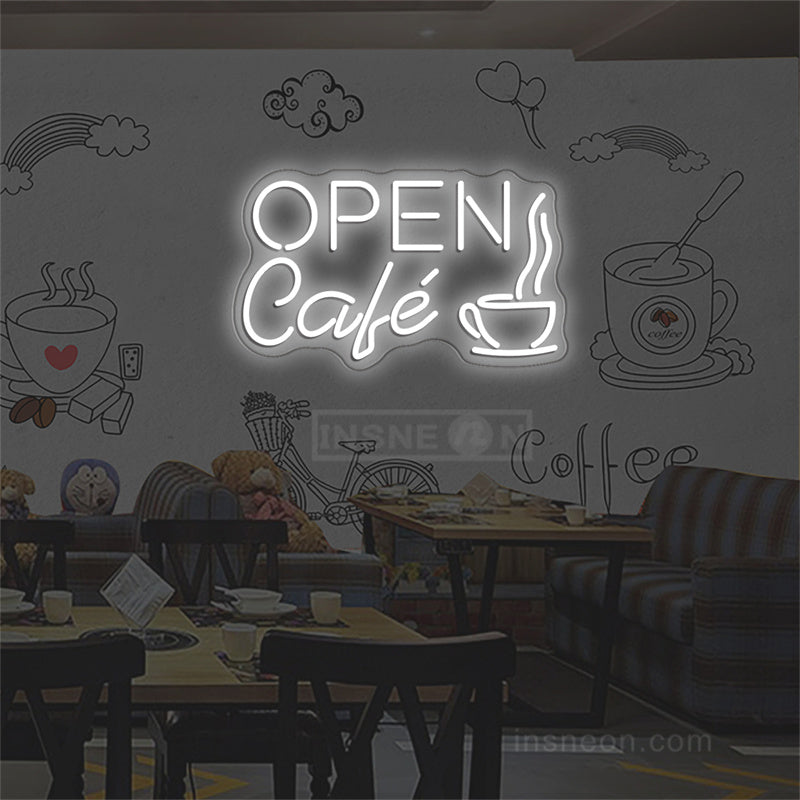 Cafe Open Neon Sign