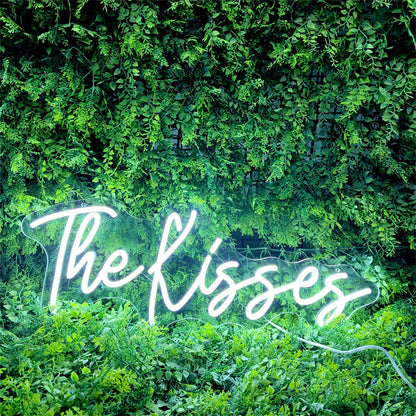 The kisses neon sign wedding