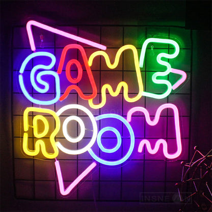 Neon Game Room Signs