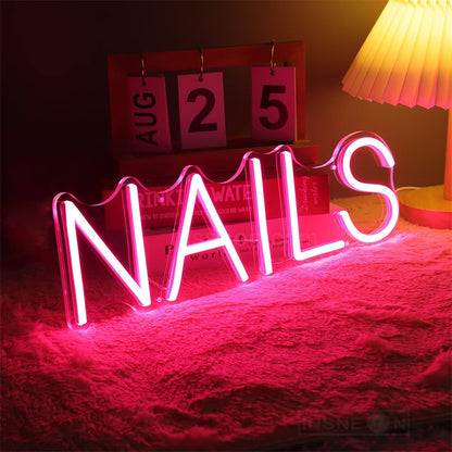 Nail Neon Sign Light