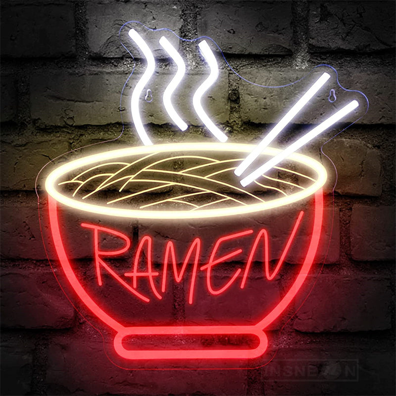 Noodle Food Neon Light