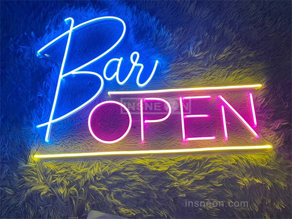 Bar Open Neon Light Sign