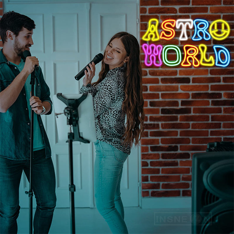 Astro World Game Neon Signs