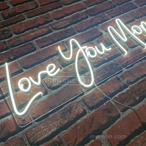 Love You Mom mothers day neon sign