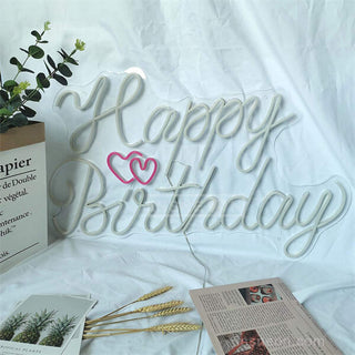 Happy Birthday Neon Sign For Backdrop