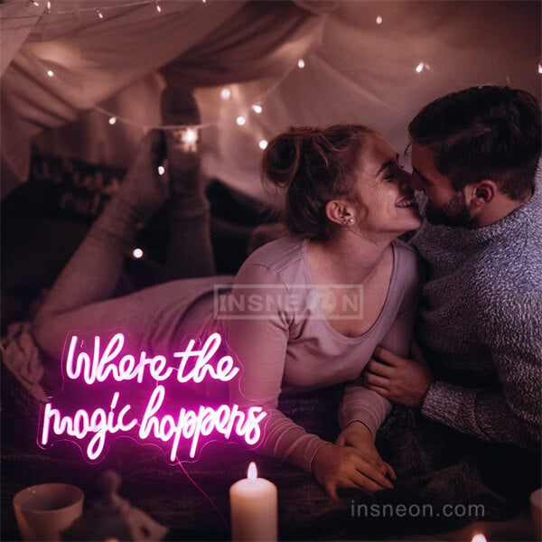 Where The Magic Happens Neon Sign