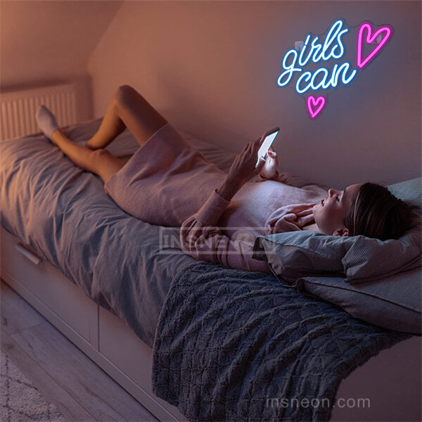 Girls Can neon signs