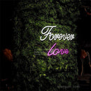 Forever Love neon letter lights custom